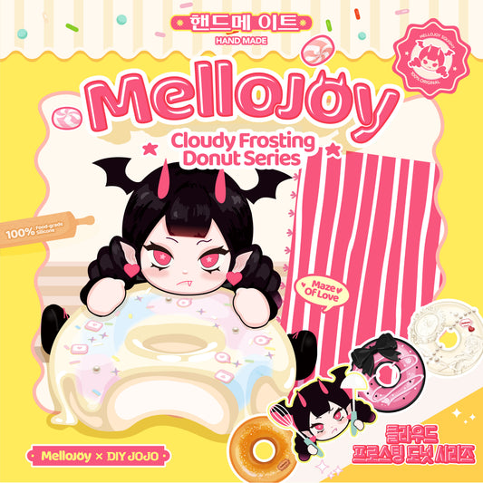 【A018】 【개봉 후 취소 불가】 【블라인드 박스 토이】 Mellojoy - 클라우드 프로스트 도넛 시리즈【 345g 】